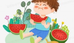 图片男孩吃瓜头像高清,高清男孩吃瓜头像，夏日清凉一夏