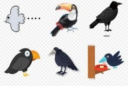 乌鸦吃瓜图片卡通,一场欢乐的卡通冒险